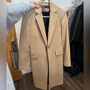 Zara Camel Coat XS